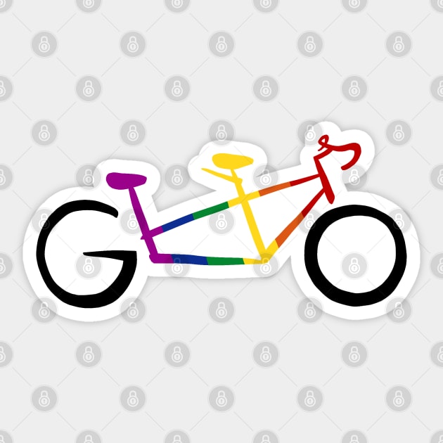 GO - rainbow Sticker by ashalye